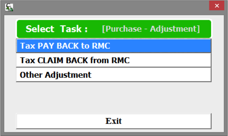 Purchase Entry Adjustment